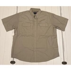 5.11 Tactical Taclite Pro Short-Sleeve Button Up Shirt, 71175 - Tan 2XL Reg